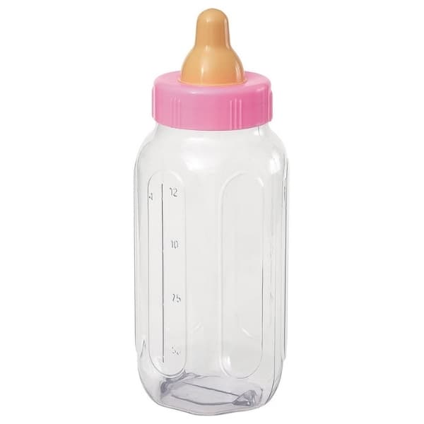 Pink Baby Bottle Bank